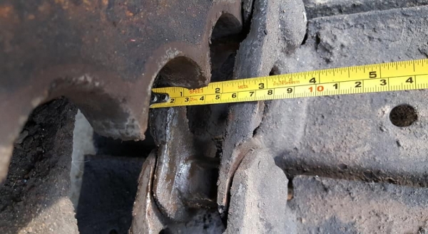 FROM JAPANโซ่พร้อมแผ่นแทรคเหล็ก  สำหรับรถไซค์ 15 ,20, 25, 30, 35 (จำนวน:40ข้อ) สินค้าเก่านอก ติดรถขุด*คู่ละ* 27,000 บาท*