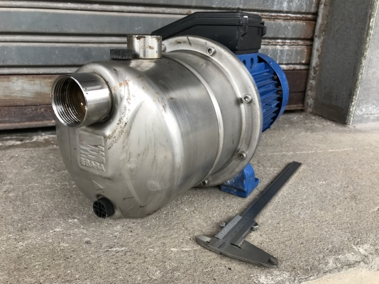 ขายปั๊มน้ำหัวปั๊มสแตนเลสแรงดันสูง Ebara 1.5HP. 220V ไฟบ้าน made in Italy มีระบบล่อน้ำในตัว สภาพสวย วิ่งนิ่มเดิมๆ พร้อมใช้งาน