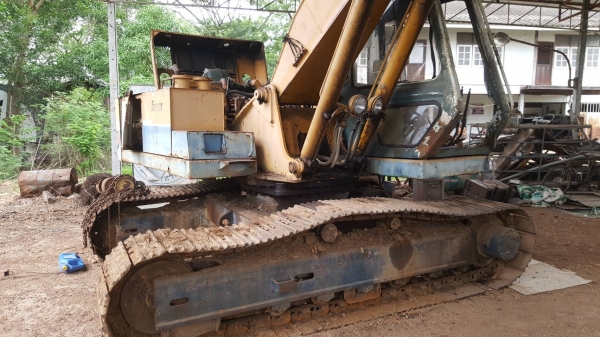 ขายตามสภาพ แบคโฮ KOBELCO 907 รถจอดไว้นานแล้ว เครื่องสตาร์ทติด ปั้มดี ช่วงล่างสวย เอกสารใบซื้อขาย
