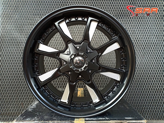 FUEL-HYDRO D603 KMC ขอบ20 ET+20 BLACK MILLED EDGE