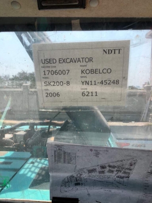 รถแมคโคร KOBELCO SK200-8 YN11-45248 ปี2006 จำนวน 6211ชั่วโมง