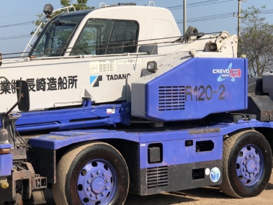 ขายรถเครน TADANO GR120N-2 (ขนาด 12 ตัน) ปี 2008 นำเข้าเองจากญี่ปุ่น สภาพสวยพร้อมใช้ มีVDOการทำงานครับ
