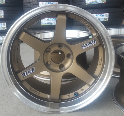 ล้อมือ2 TE37ขอบ18 งานTNP 5รู114 กว้าง9.5+10.5  4 ล้อ