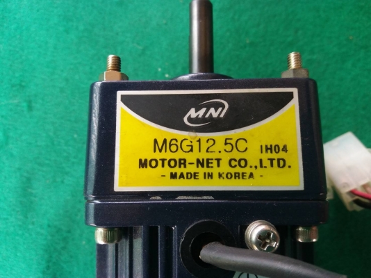 มอเตอร์เกียร์เอซี ยี่ห้อ Moter net made in Korea ไฟ 220V หัวเกียร์รุ่น M6G12.5C