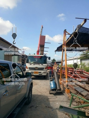 รับติดตั้งเครนไฟฟ้าและเครนโรงงาน เครนสนาม เครนสลิง ทุกขนาด