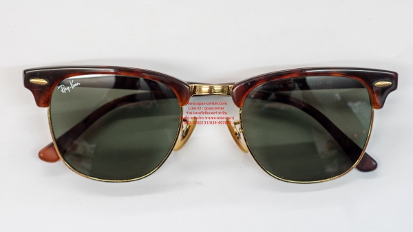 แว่นกันแดด RAYBAN Clubmaster RB3016 W0366 49-21 3N ของแท้ ส่งฟรี