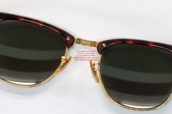 แว่นกันแดด RAYBAN Clubmaster RB3016 W0366 49-21 3N ของแท้ ส่งฟรี