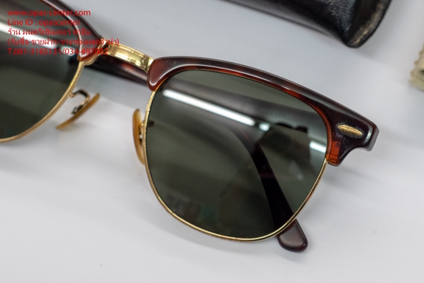 แว่นกันแดด RAYBAN Clubmaster RB3016 W0366 49-21 3N ของแท้ ส่งฟรี แว่นกันแดด RAYBAN Clubmaster RB3016 W0366 49-21 3N ของแท้ ส่งฟรี