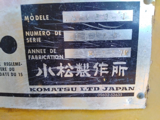 ขาย 590,000 รถตักล้อยาง KOMATSU wa 450-1 เครื่องดี เกียร์แรง เอวแน่น ปั้มยกแรง ยางใหม่ แอร์หนาว รถสวยพร้อมใช้งาน เอกสารซื้อขาย รถอยู่ ปทุมธานี สามโคก 092-595-6777 061-446-2662 ญิ๋งยุ