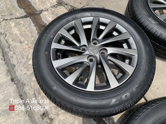 ล้อแม็ก Mitsu Attrage ขอบ 15 สีเทากัน พร้อมยางป้ายแดง 175-65-15 Maxxis ปลายปี 18 ล้อแม็ก Mitsu Attrage ขอบ 15 สีเทากัน พร้อมยางป้ายแดง 175-65-15 Maxxis ปลายปี 18