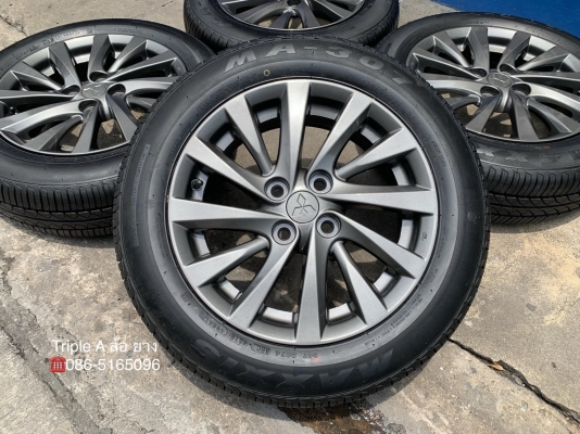 ล้อแม็ก Mitsu Attrage ขอบ 15 สีเทากัน พร้อมยางป้ายแดง 175-65-15 Maxxis ปลายปี 18 ล้อแม็ก Mitsu Attrage ขอบ 15 สีเทากัน พร้อมยางป้ายแดง 175-65-15 Maxxis ปลายปี 18