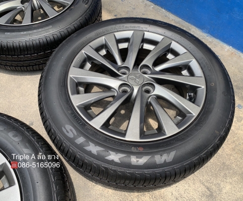 ล้อแม็ก Mitsu Attrage ขอบ 15 สีเทากัน พร้อมยางป้ายแดง 175-65-15 Maxxis ปลายปี 18 ล้อแม็ก Mitsu Attrage ขอบ 15 สีเทากัน พร้อมยางป้ายแดง 175-65-15 Maxxis ปลายปี 18