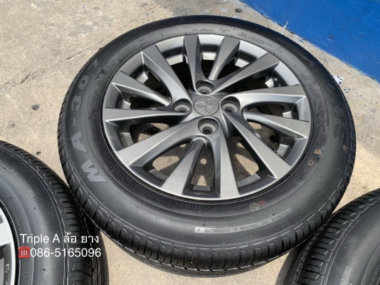 ล้อแม็ก Mitsu Attrage ขอบ 15 สีเทากัน พร้อมยางป้ายแดง 175-65-15 Maxxis ปลายปี 18 ล้อแม็ก Mitsu Attrage ขอบ 15 สีเทากัน พร้อมยางป้ายแดง 175-65-15 Maxxis ปลายปี 18