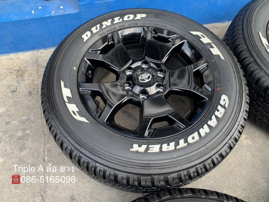ล้อแม็กป้ายแดง Toyota Revo Rocco ขอบ 18 พร้อมยางป้ายแดง 265-60-18 Dunlop ปลายปี 18 ล้อแม็กป้ายแดง Toyota Revo Rocco ขอบ 18 พร้อมยางป้ายแดง 265-60-18 Dunlop ปลายปี 18