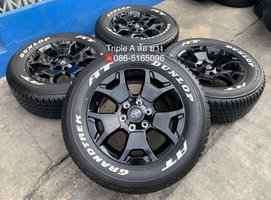 ล้อแม็กป้ายแดง Toyota Revo Rocco ขอบ 18 พร้อมยางป้ายแดง 265-60-18 Dunlop ปลายปี 18