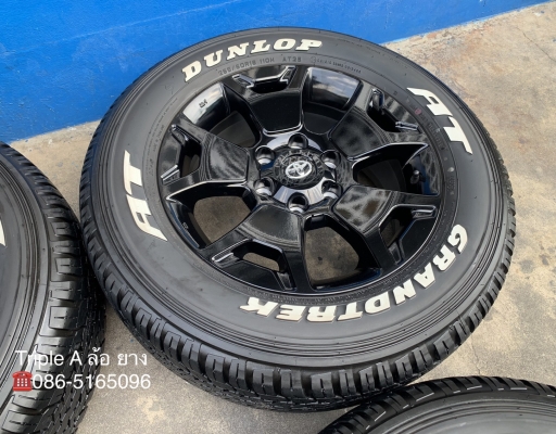 ล้อแม็กป้ายแดง Toyota Revo Rocco ขอบ 18 พร้อมยางป้ายแดง 265-60-18 Dunlop ปลายปี 18 ล้อแม็กป้ายแดง Toyota Revo Rocco ขอบ 18 พร้อมยางป้ายแดง 265-60-18 Dunlop ปลายปี 18