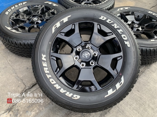 ล้อแม็กป้ายแดง Toyota Revo Rocco ขอบ 18 พร้อมยางป้ายแดง 265-60-18 Dunlop ปลายปี 18 ล้อแม็กป้ายแดง Toyota Revo Rocco ขอบ 18 พร้อมยางป้ายแดง 265-60-18 Dunlop ปลายปี 18