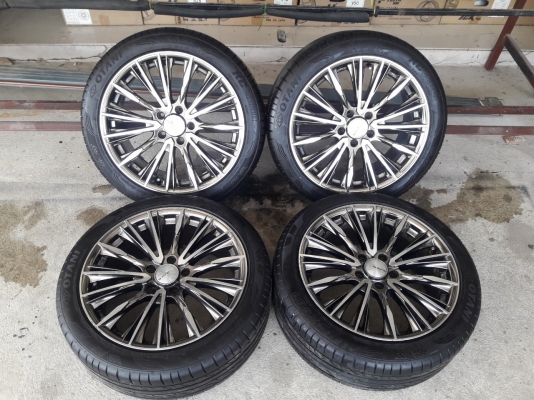 แม็กขอบ18 5รู114 ET45 พร้อมยาง225/45/18 ปี18  OTANI   4 ล้อ