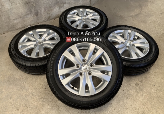 ล้อแม็ก Suzuki Ertiga ขอบ 15 พร้อมยาง 185-65-15 GT Radia ปี 17 แม็กสวย ดอกเต็มๆ