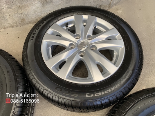 ล้อแม็ก Suzuki Ertiga ขอบ 15 พร้อมยาง 185-65-15 GT Radia ปี 17 แม็กสวย ดอกเต็มๆ ล้อแม็ก Suzuki Ertiga ขอบ 15 พร้อมยาง 185-65-15 GT Radia ปี 17 แม็กสวย ดอกเต็มๆ