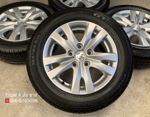 ล้อแม็ก Suzuki Ertiga ขอบ 15 พร้อมยาง 185-65-15 GT Radia ปี 17 แม็กสวย ดอกเต็มๆ ล้อแม็ก Suzuki Ertiga ขอบ 15 พร้อมยาง 185-65-15 GT Radia ปี 17 แม็กสวย ดอกเต็มๆ