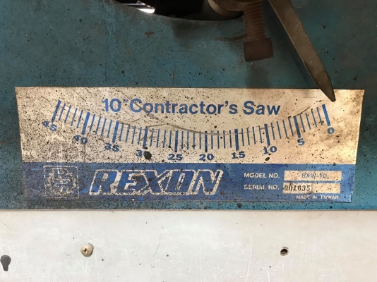 ขายแท่นเลื่อยวงเดือน ยี่ห้อ Rexon