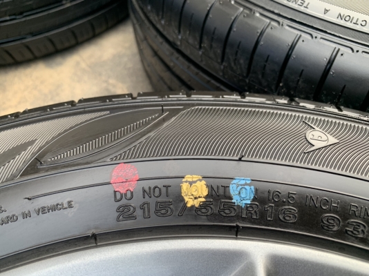 ล้อแม็กป้ายแดง Honda Civic FC 2019 ขอบ 16 สีเทากัน พร้อมยางใหม่ป้ายแดง 215-55-16 Dunlop ปี 19 สวยกริ๊บๆ