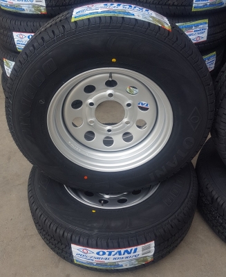 ล้อกะทะผ่าขอบ14 5รูและ6รู ยางใหม่205/75/14  2 ล้อ