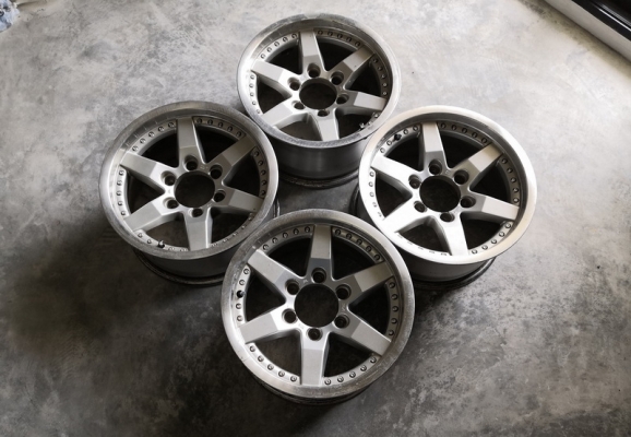 ล้อแท้16x8 Bradley 4X4Engineering Made in Japan สีเดิมญี่ปุ่น สภาพสวย4วง ล้อแท้16x8 Bradley 4X4Engineering Made in Japan สีเดิมญี่ปุ่น สภาพสวย4วง
