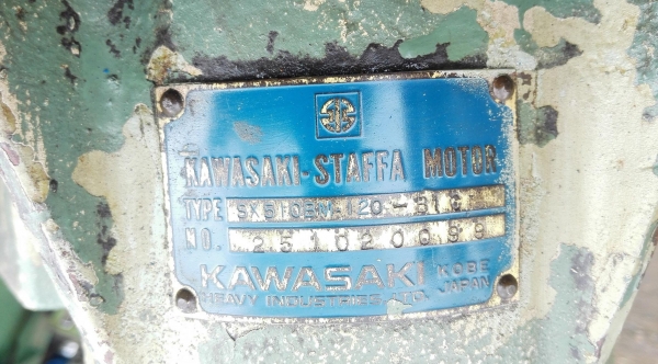 ปั้มห้าดาวคาวาซากิญี่ปุ่น KAWASAKI JAPAN TYPE : SX510BM เบอร์ 10 สภาพสวยถอดจากเครื่องฉีดพลาสติก พร้อ