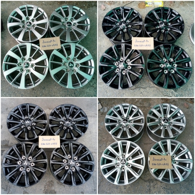 แม็ก Mitsubishi Pajero 18/ New Triton17 (เทาบรอนซ์) ราคา 4500-6500 บาท Mitsubishi Pajero 18 /New Triton Athlete17(ดำแท้) / New Triton17 (เทาบรอนซ์)  ราคา 4 วง 4500-6500 บาท