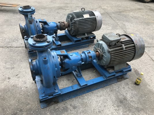 ขายชุดปั๊มน้ำหอยโข่ง Calpeda made in Italy  ชนมอเตอร์ 40HP. 380V 2900rpm. รอบเร็ว ขนาดเข้า 4นิ้ว ออก 3นิ้ว สภาพดี หมุนนิ่ม พร้อมใช้งาน มี 2ชุดครับ ราคาชุดละ 29,500 บาท