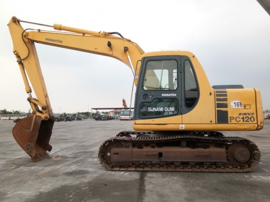 ขายแบคโฮ KOMATSU PC120-6E นำเข้าจากญี่ปุ่น รถสวย สภาพดี ช่วงล่างแน่น ติดต่อ ผึ้ง 095-0563605