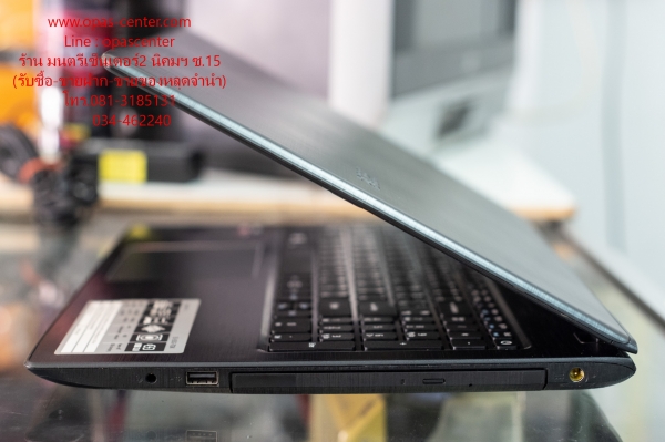 โน้ตบุ๊ค Acer รุ่น E5-530G-T03K AMD A10-9600P Ram8G HDD 1TB SSD 120 GBที่ชาร์ท กระเป๋า สภาพใหม่