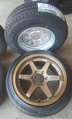 ล้อใหม่กะทะผ่าพร้อมยางใหม่+ล้อใหม่18พร้อมยาง\% 4 ล้อ ล้อใหม่กะทะผ่าพร้อมยางใหม่+ล้อใหม่18พร้อมยาง\% 4 ล้อ