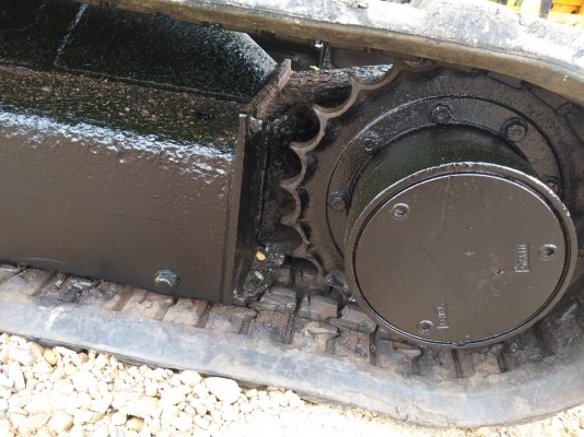 ขายรถแมคโค KOMATSU PC 38UU-2 เทียบเท่า PC40 แทรคยาง บูมออฟเซท คอนโทรลสั้น ไฟฟ้า ติอต่อ 098-7962549