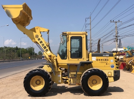 ขายรถตักล้อยาง KOMATSU WA100-3E นำเข้าเองจากญี่ปุ่น สภาพสวยพร้อมใช้ มีVDOการทำงานครับ
