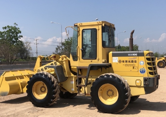 ขายรถตักล้อยาง KOMATSU WA100-3E นำเข้าเองจากญี่ปุ่น สภาพสวยพร้อมใช้ มีVDOการทำงานครับ