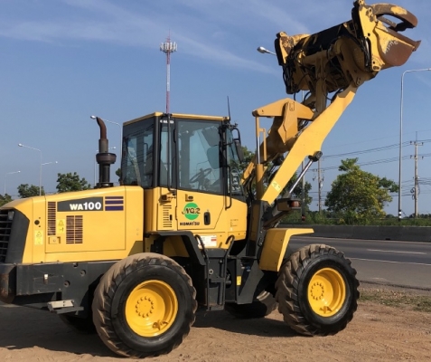 ขายรถตักล้อยาง KOMATSU WA100-5 แขนยาวพิเศษ นำเข้าเองจากญี่ปุ่น สภาพสวยพร้อมใช้ มีVDOการทำงานครับ
