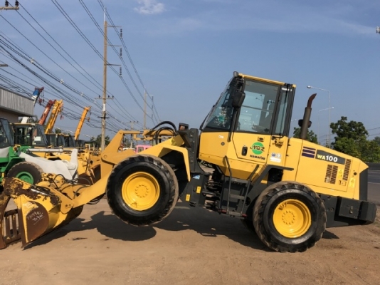 ขายรถตักล้อยาง KOMATSU WA100-5 แขนยาวพิเศษ นำเข้าเองจากญี่ปุ่น สภาพสวยพร้อมใช้ มีVDOการทำงานครับ