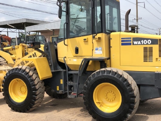 ขายรถตักล้อยาง KOMATSU WA100-5 (6,xxx ชั่วโมง) นำเข้าเองจากญี่ปุ่น สภาพสวยพร้อมใช้ มีVDOการทำงานครับ