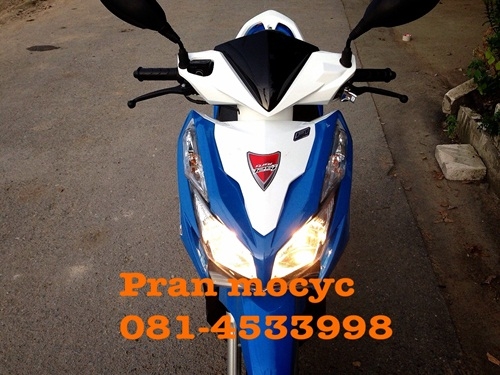 honda click125i สีน้ำเงินขาว ปี2555