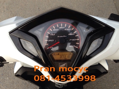 honda click125i สีน้ำเงินขาว ปี2555