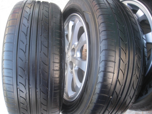 ขายล้อแม็ก Mitsubishi lanser EX 16"x6.5" 5รู114 et+46 + ยาง (081-3747940)