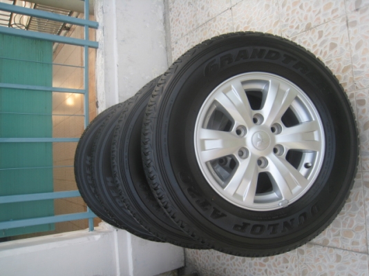 ขายล้อแม็ก Mitsubishi triton 16"x7" et38 6รู139 +ยางปี1912 (081-3747940)