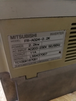 ขายอินเวอร์เตอร์มิตซู 3แรง 2.2kw