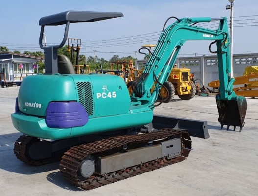 ขายด่วน295,000บาทรถแบคโฮKOMATSUโคมัสซูPC45-7รุ่นยอดนิยมสวยๆเทียบเท่าPC45เครื่องโคมัสซู4D84เครื่องดีปั่มแรงรถนอกเพิ่งนำเข้ามาใหม่ยังไม่เคยใช้งานในเมืองไทยเลย