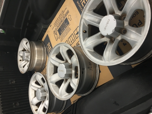 ขายล้อเล็บเหยี่ยว isuzu แท้ ขอบ16 ฝาครบ เดิมๆ ไม่คด ไม่ดุ้ง ไม่มีซ่อม ☎️☎️0850005579 ????????ส่งได้ทั่วไทย