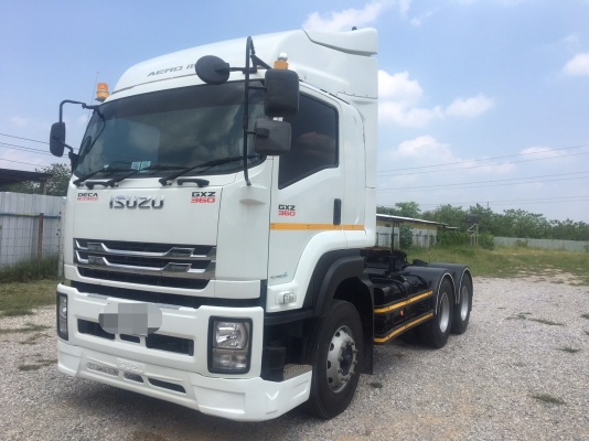 ISUZU 360 แรง ปี 61 หัวลากรุ่นใหม่ King of Truck ไมล์ 42,000 กม. ยางใหม่เต็ม พร้อมหางโลเบท 3 เพลา ท้ ISUZU 360 แรง ปี 61 หัวลากรุ่นใหม่ King of Truck ไมล์ 42,000 กม. ยางใหม่เต็ม พร้อมหางโลเบท 3 เพลา ท้