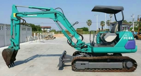 ขายแบคโฮKOMATSU PC45-7 รถขุดเก่านอกไม่เคยใช้งานในไทย เครื่องปั้มแรง บูมอาร์มสวยช่วงล่างดีเร็วแรงไม่โหลด